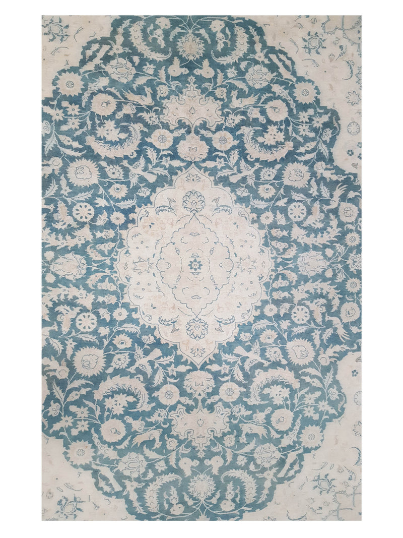 Pacific Classic 39600 Green Ivory Traditional Hand Knotted Rug