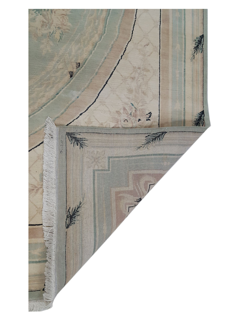 Pacific Classic 39601 Green Ivory Traditional Hand Knotted Rug