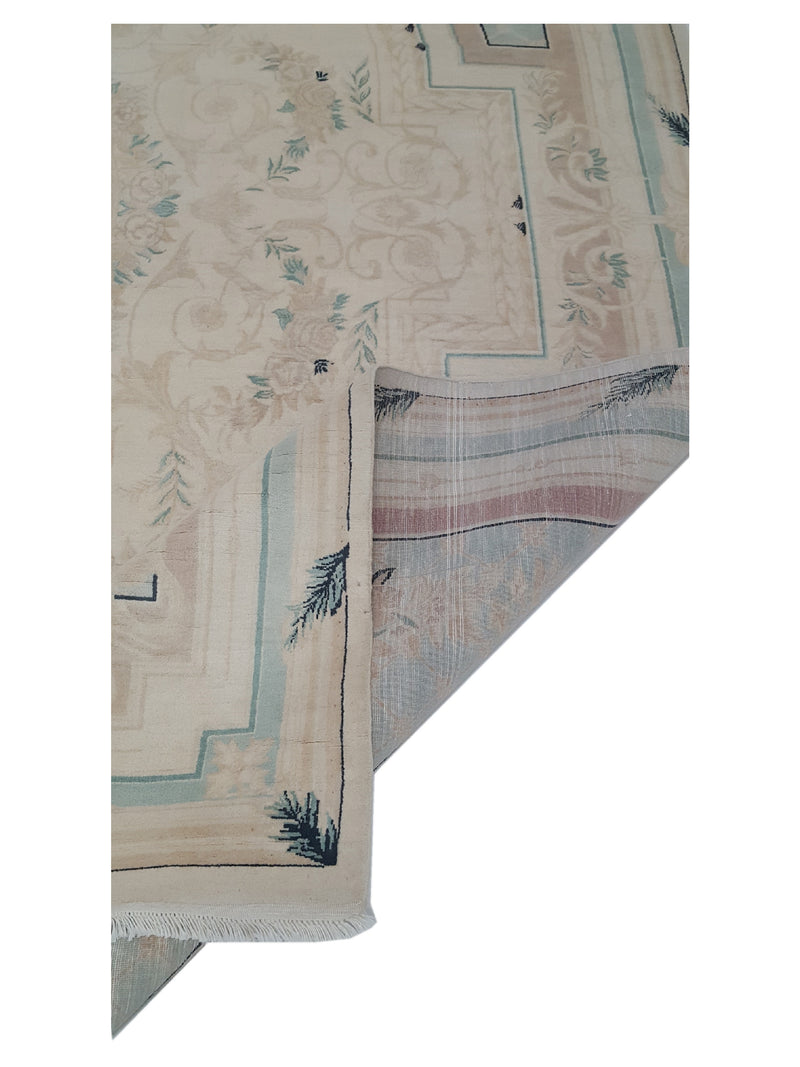 Pacific Classic 39603 Ivory Ivory Traditional Hand Knotted Rug