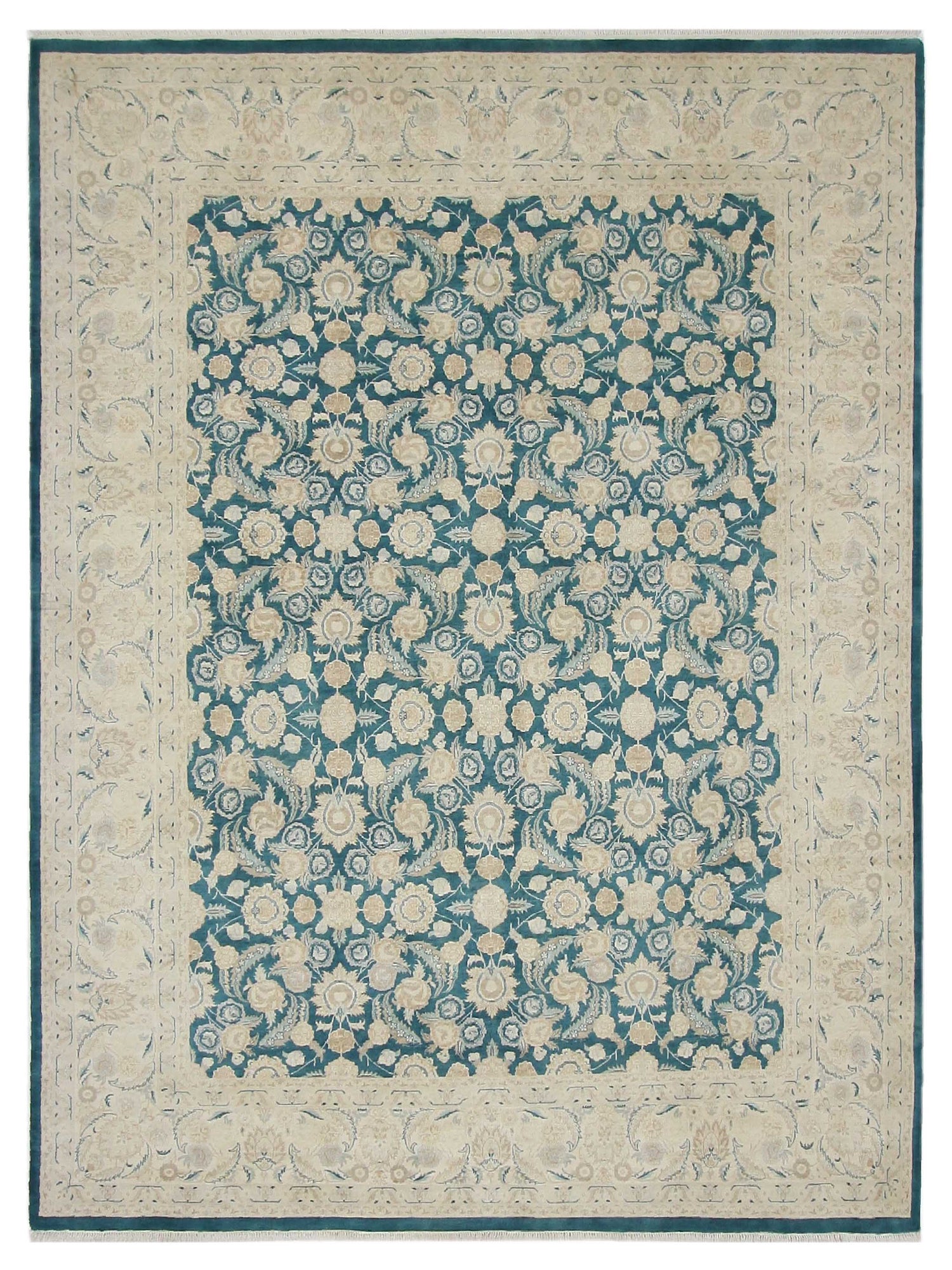 Pacific Classic  Teal Ivory Traditional