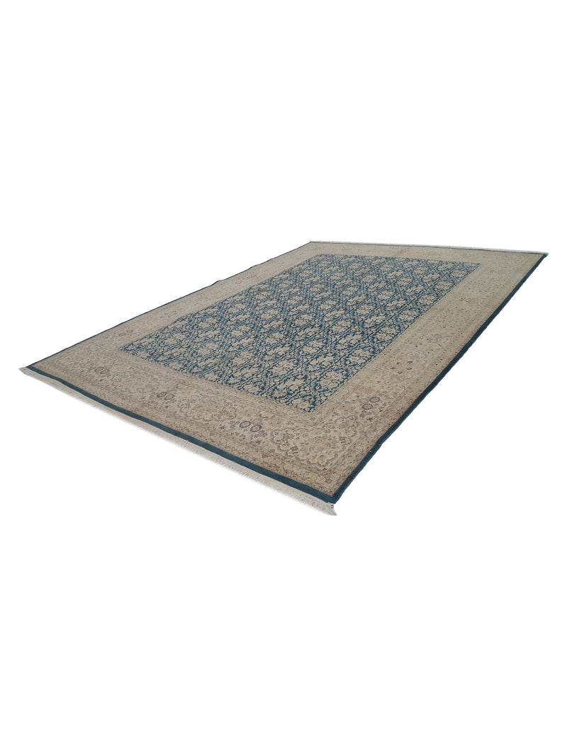 Pacific Classic 39607 Green Ivory Traditional Hand Knotted Rug