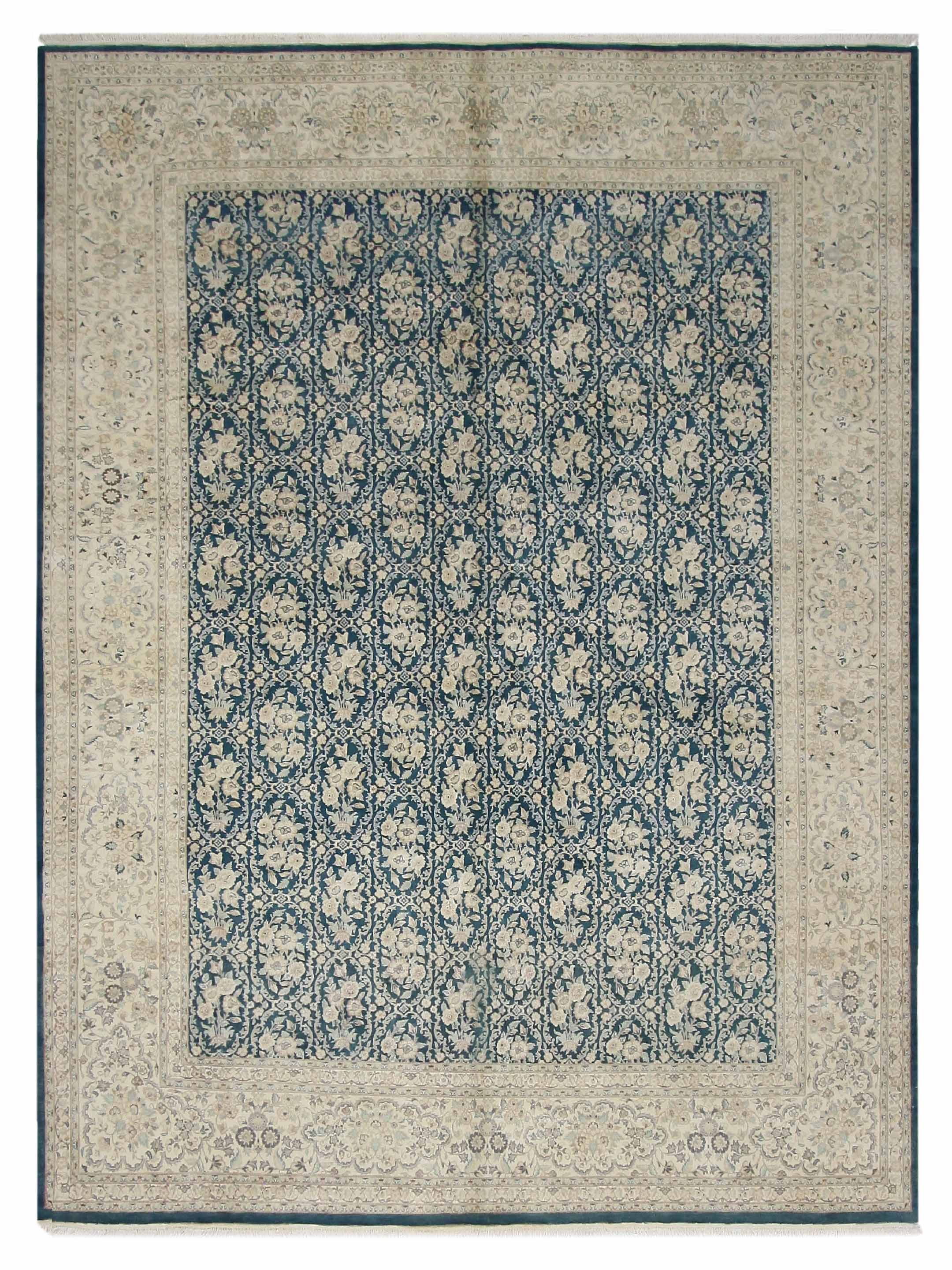 Pacific Classic 39607 Green Ivory Traditional Hand Knotted Rug ...