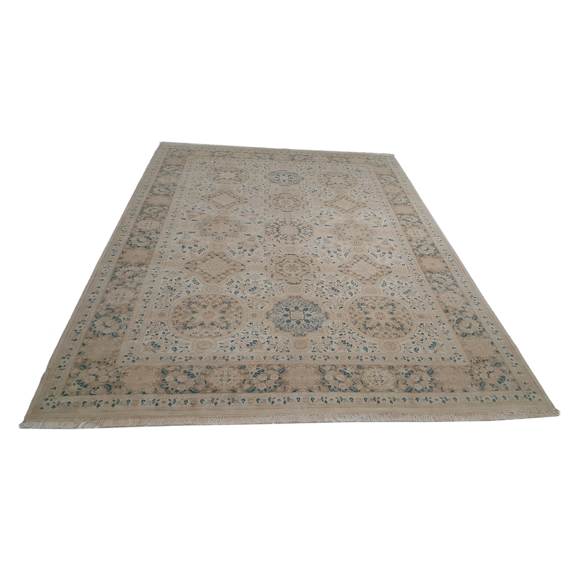 Pacific Classic 39608 Ivory Ivory Traditional Hand Knotted Rug