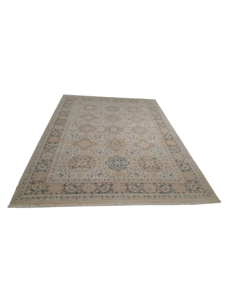 Pacific Classic 39608 Ivory Ivory Traditional Hand Knotted Rug