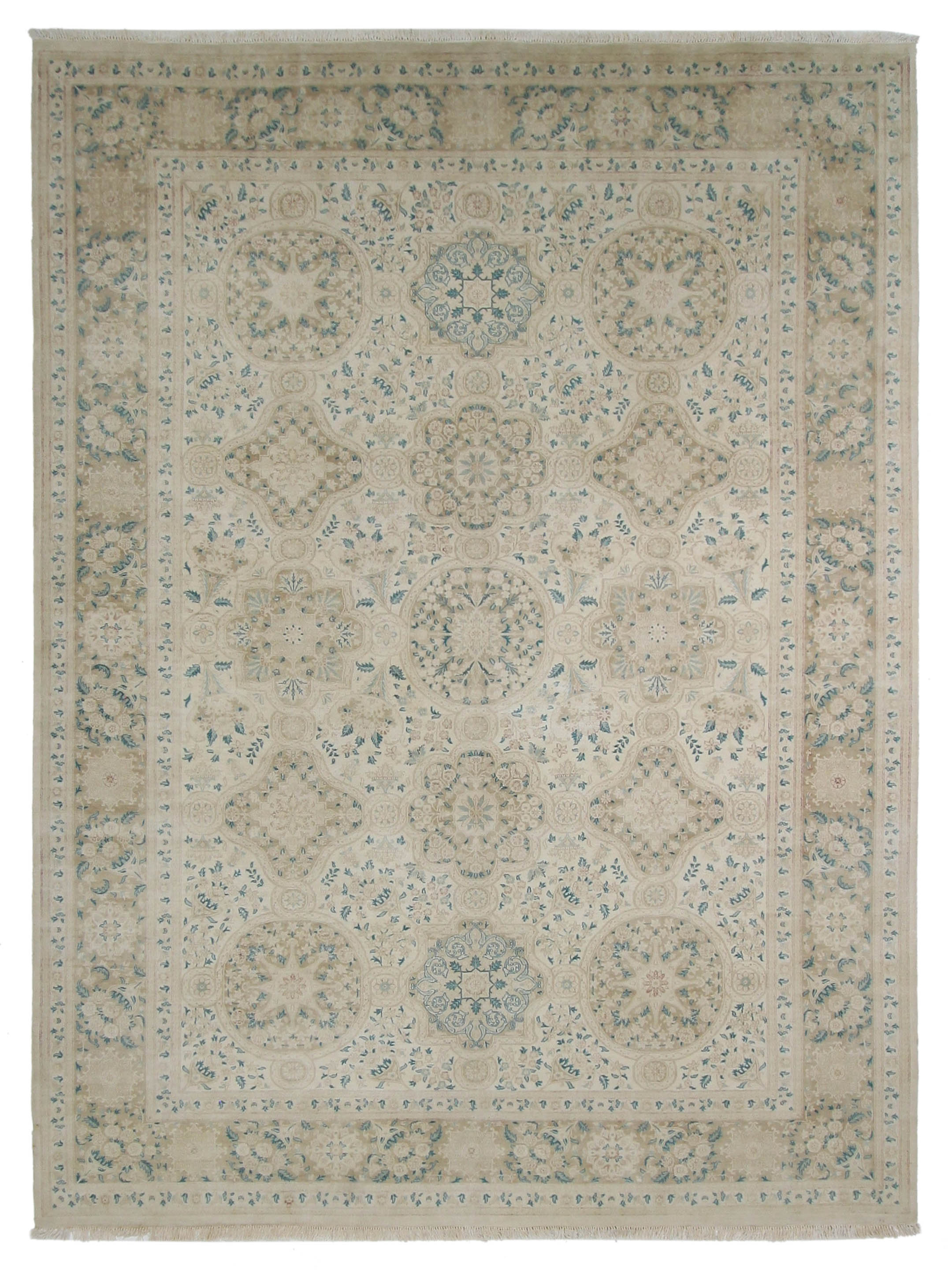 Pacific Classic 39608 Ivory Ivory Traditional Hand Knotted Rug ...