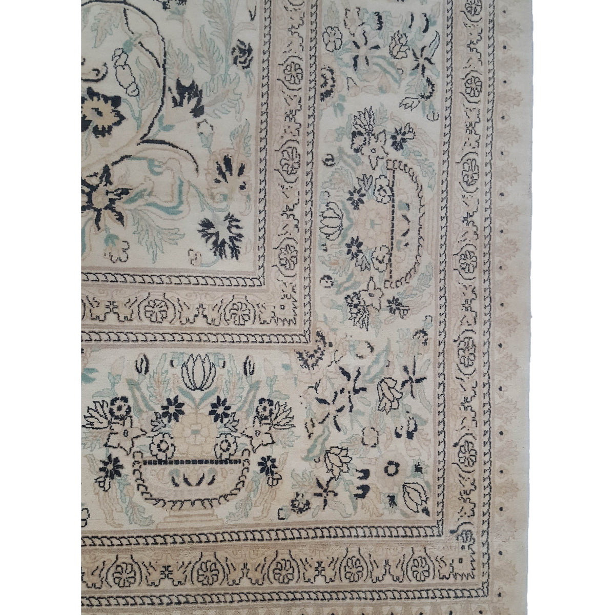Pacific Classic 39612 Ivory Blue Traditional Hand Knotted Rug