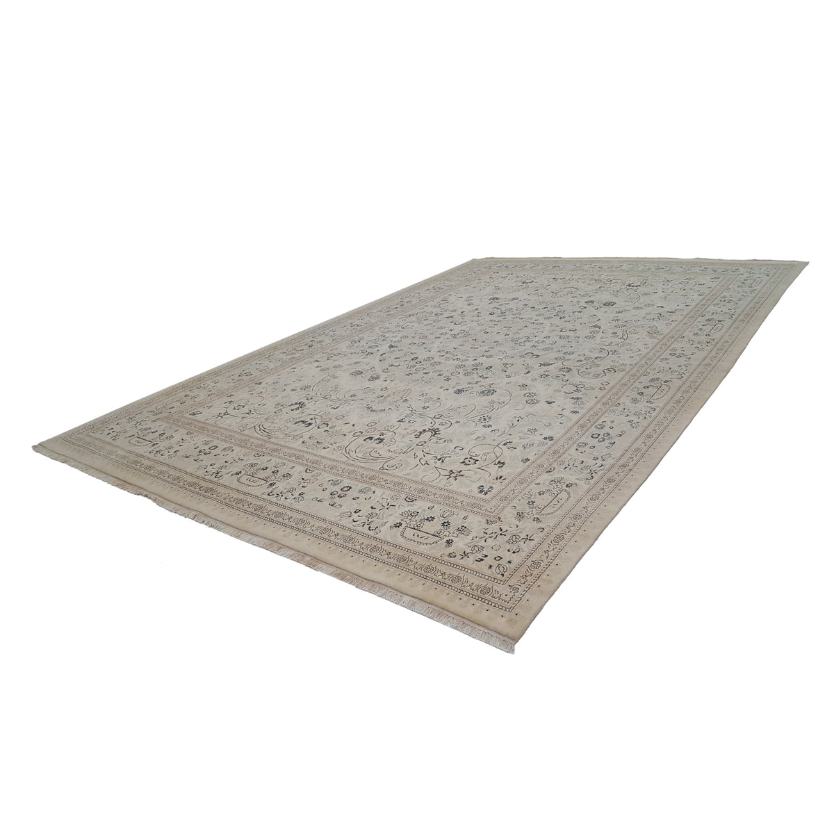 Pacific Classic 39612 Ivory Blue Traditional Hand Knotted Rug