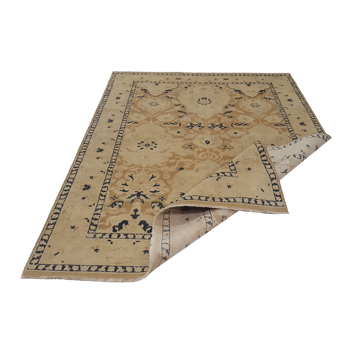 Pacific Ziegler 39619 Lt.Brown Beige Transitional Hand Knotted Rug