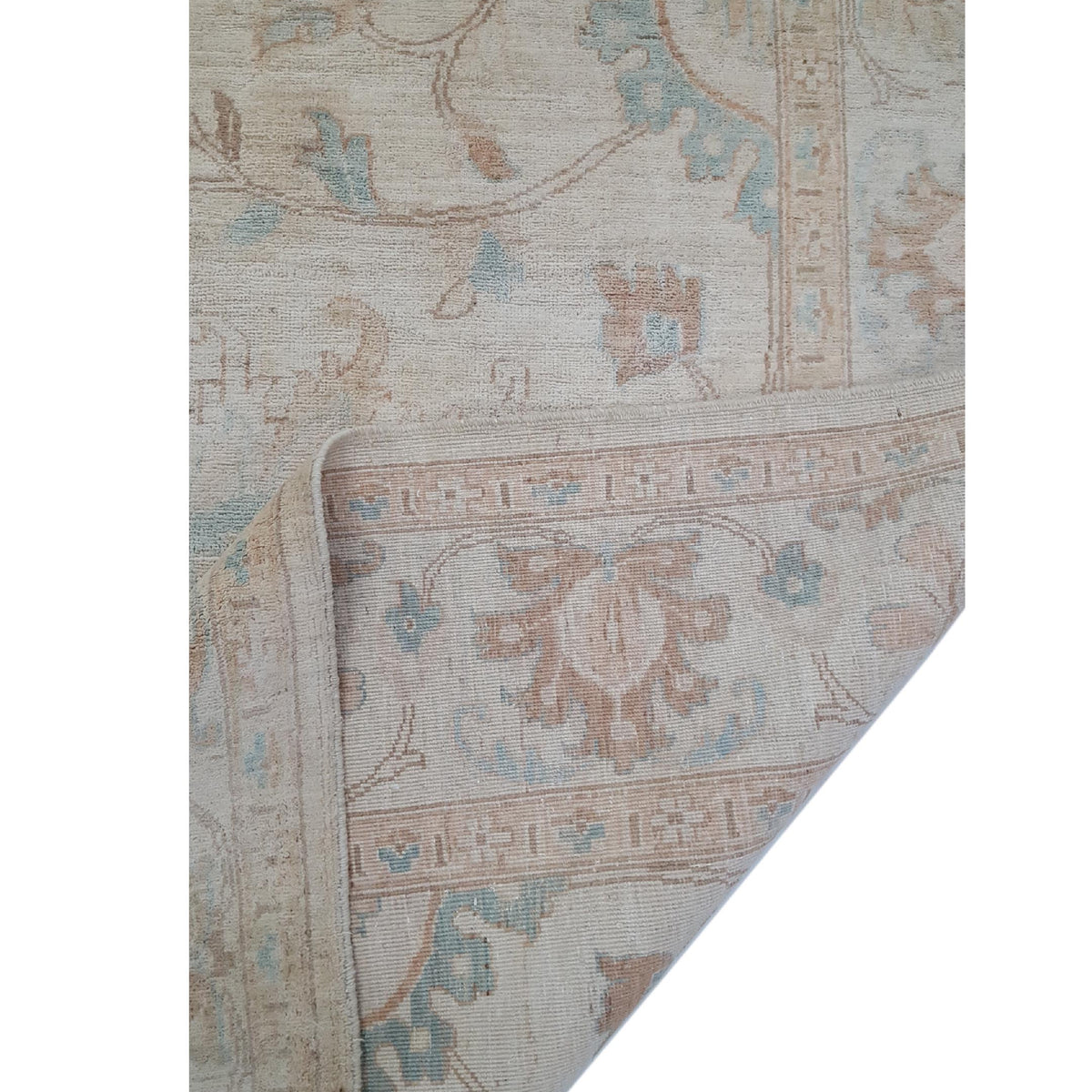 Pacific Ziegler 39632 Ivory Ivory Transitional Hand Knotted Rug