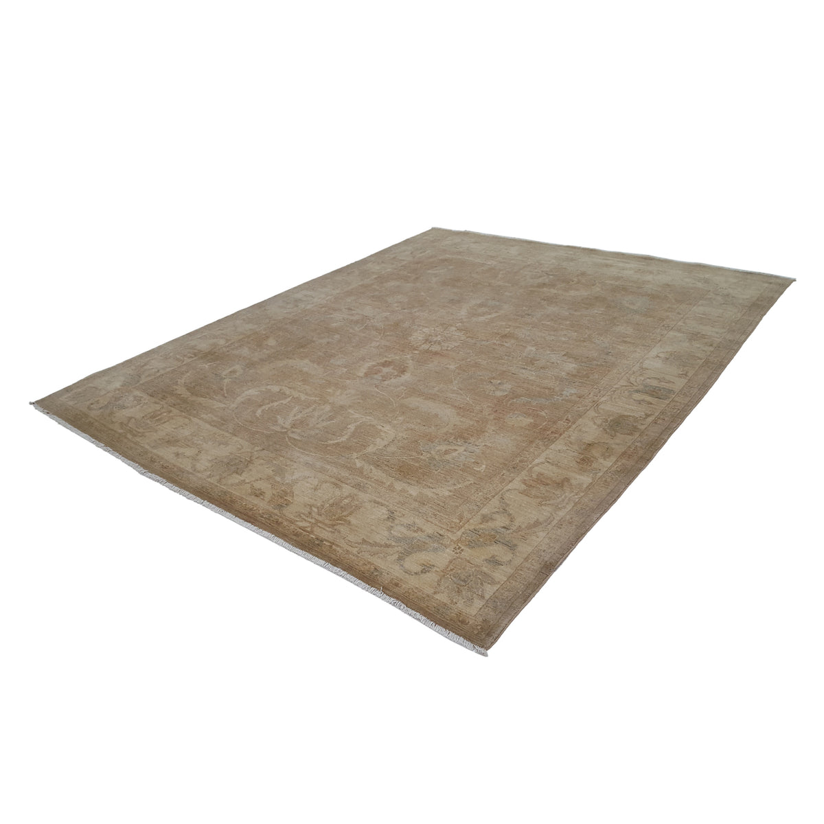 Pacific Ziegler 39637 Brown Beige Transitional Hand Knotted Rug
