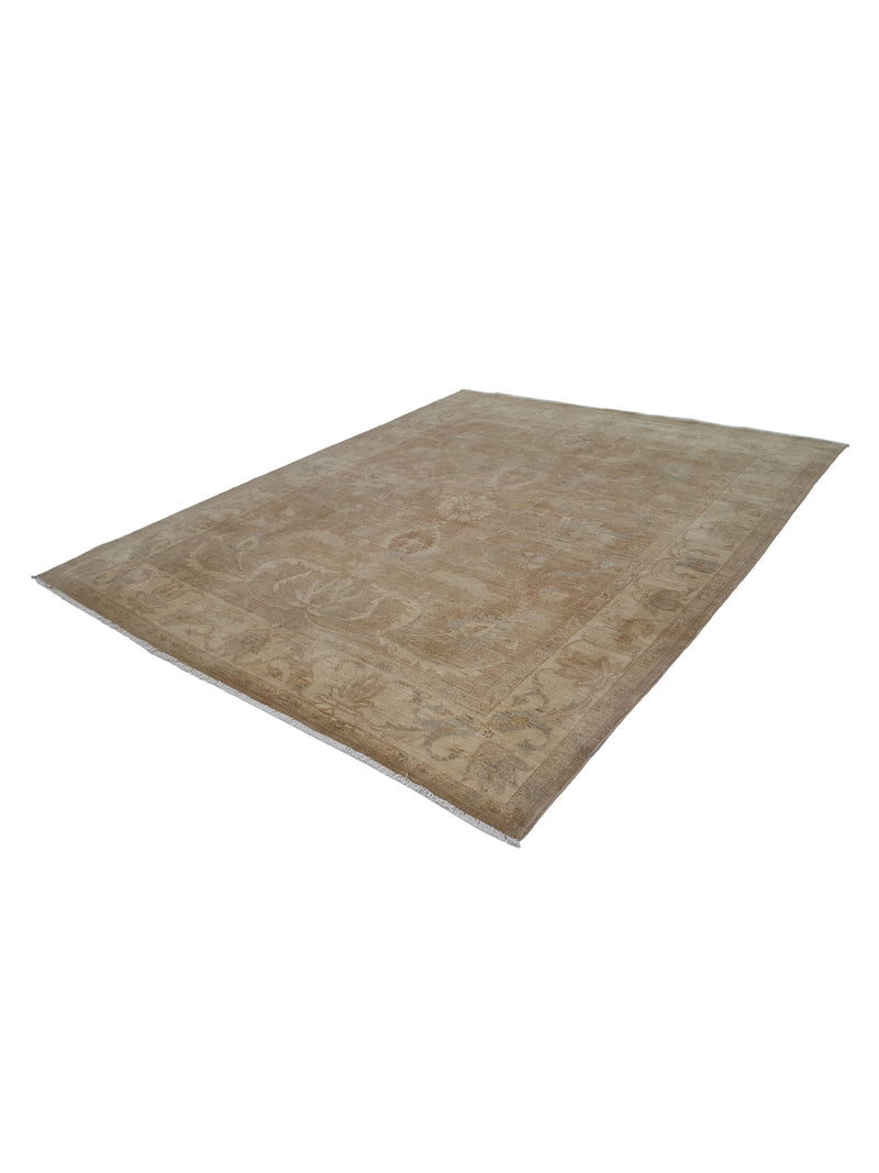 Pacific Ziegler 39637 Brown Beige Transitional Hand Knotted Rug