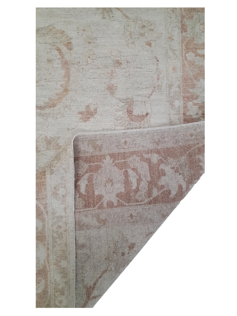 Pacific Ziegler 39646 Ivory Lt.Brown Transitional Hand Knotted Rug