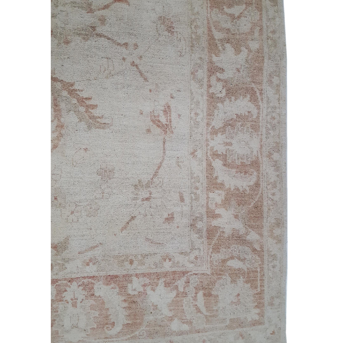 Pacific Ziegler 39646 Ivory Lt.Brown Transitional Hand Knotted Rug
