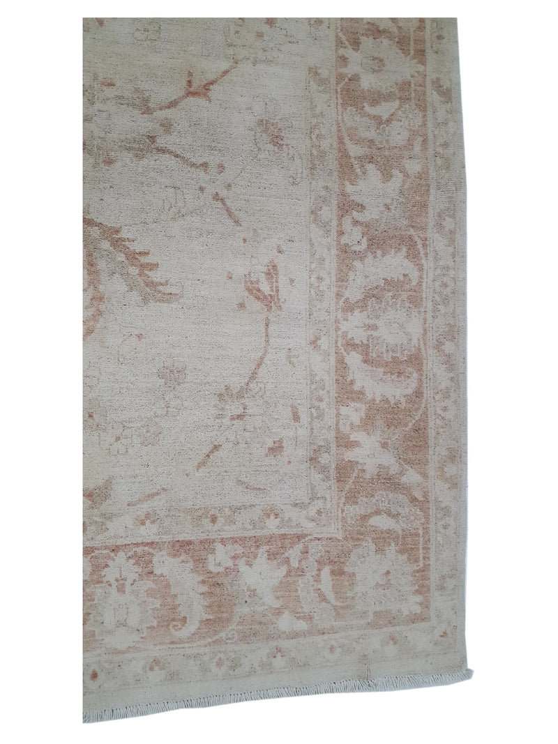 Pacific Ziegler 39646 Ivory Lt.Brown Transitional Hand Knotted Rug