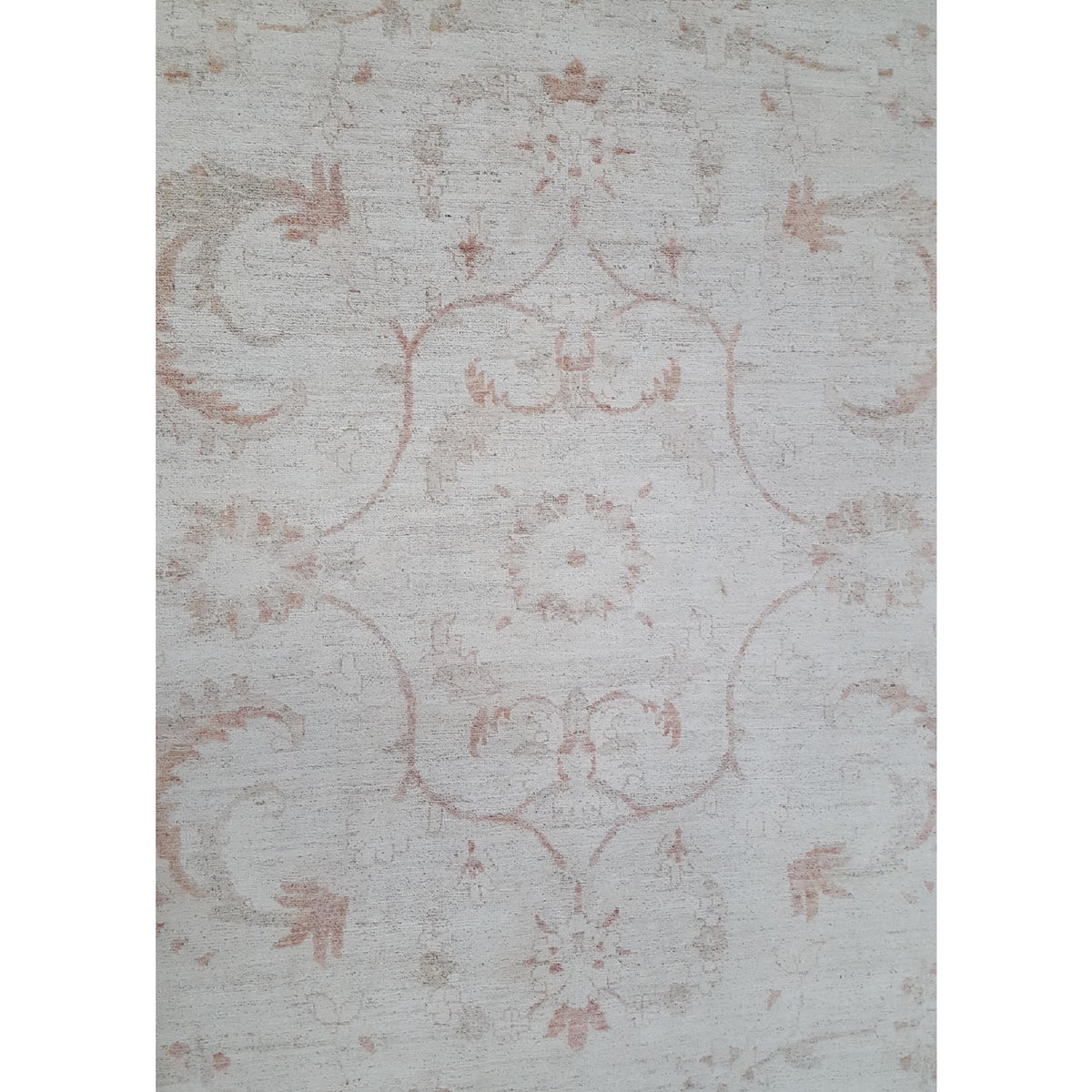 Pacific Ziegler 39646 Ivory Lt.Brown Transitional Hand Knotted Rug