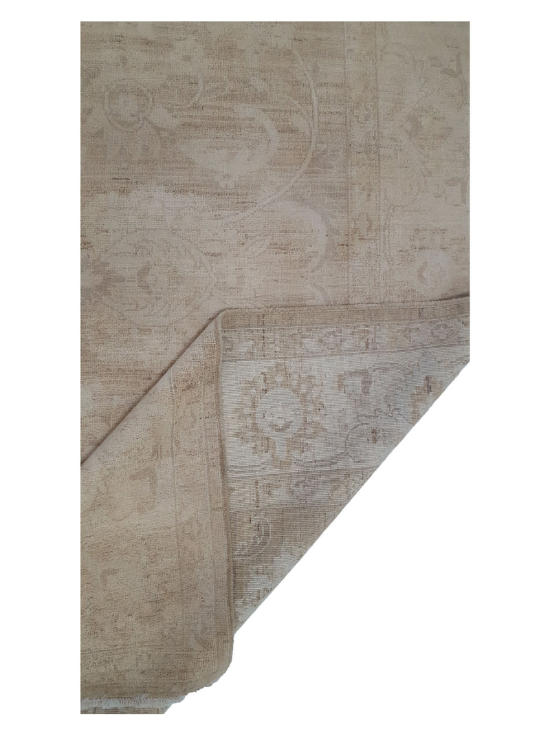 Pacific Ziegler 39647 Tan Beige Transitional Hand Knotted Rug