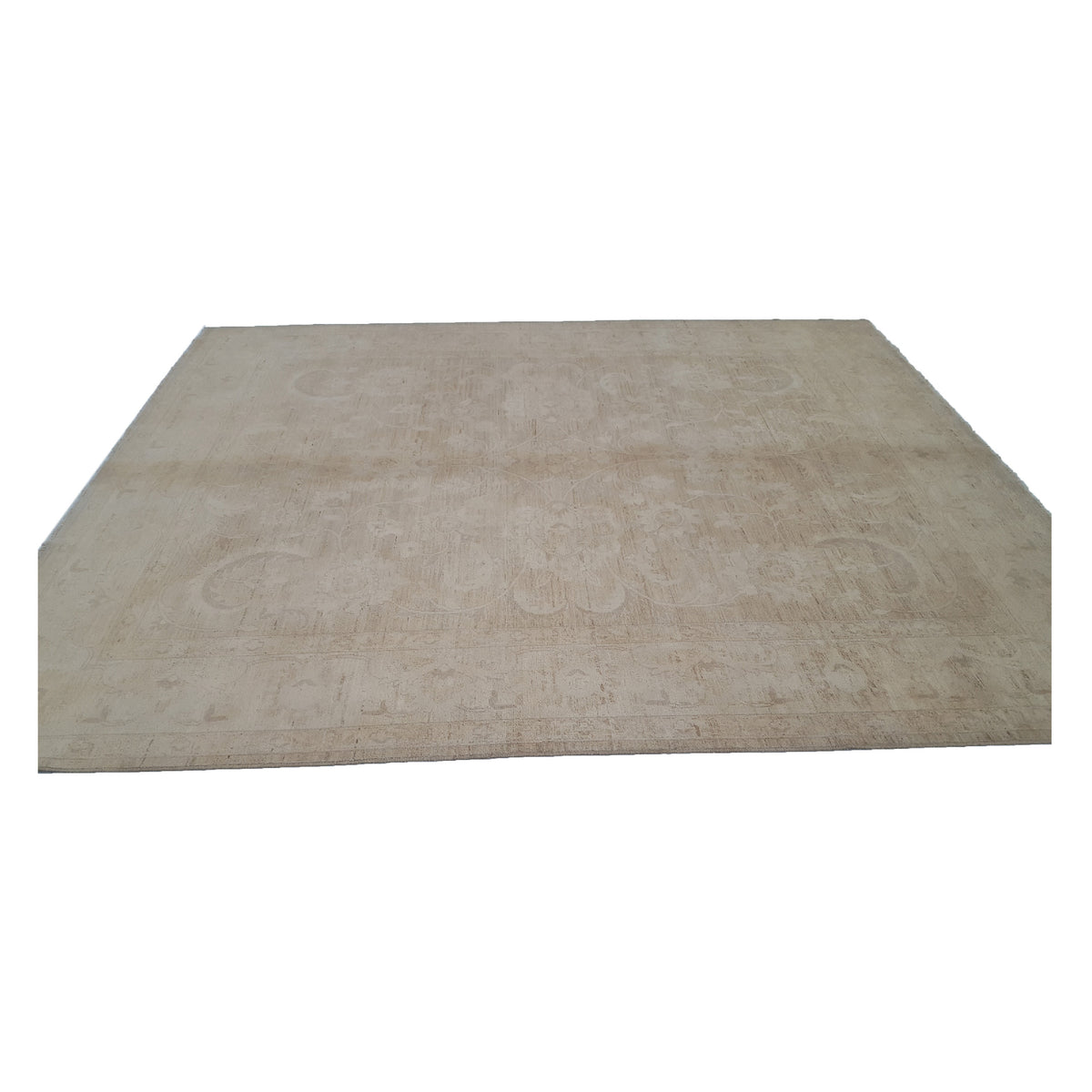 Pacific Ziegler 39647 Tan Beige Transitional Hand Knotted Rug