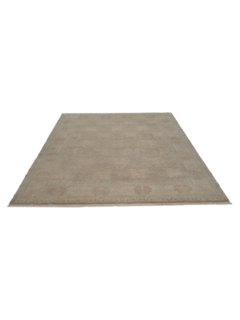Pacific Ziegler 39648 Beige Lt.Brown Transitional Hand Knotted Rug