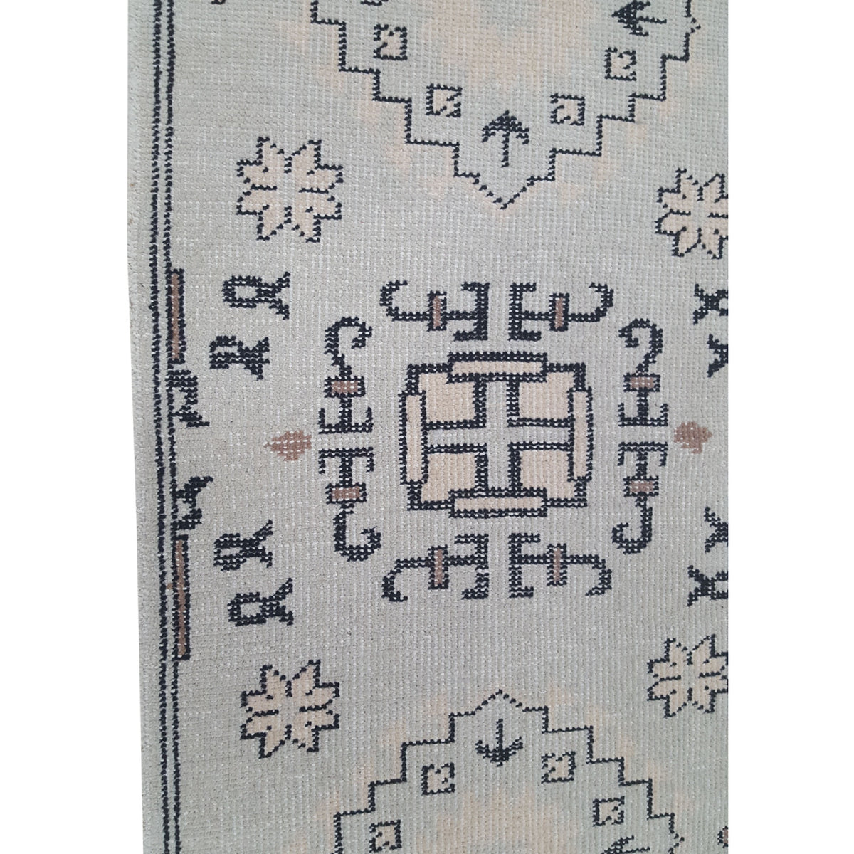 Pacific Vintage Khotan 39691 Beige Grey Vintage Hand Knotted Rug