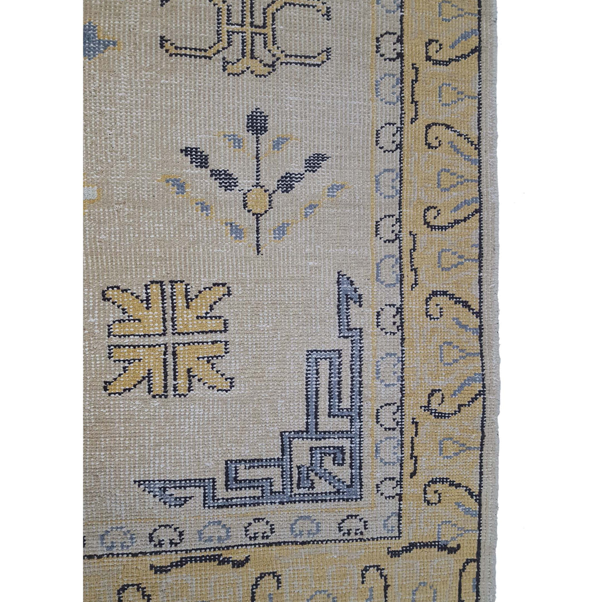 Pacific Vintage Khotan VKHG1 Beige Gold Vintage Hand Knotted Rug