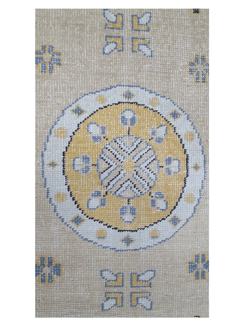 Pacific Vintage Khotan VKHG1 Beige Gold Vintage Hand Knotted Rug