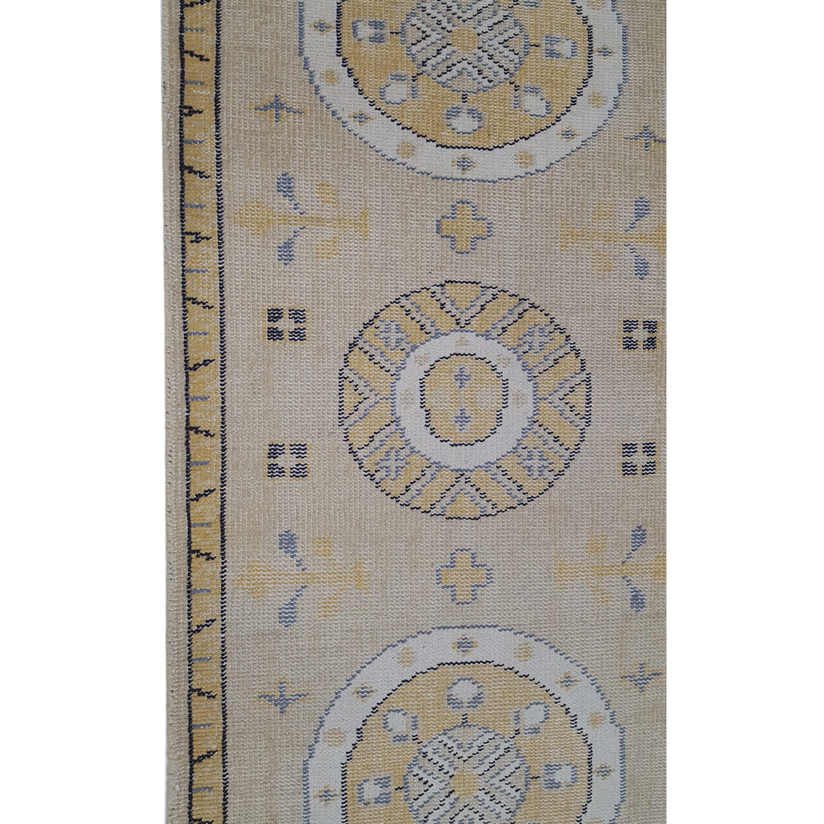 Pacific Vintage Khotan 39701 Beige Gold Vintage Hand Knotted Rug