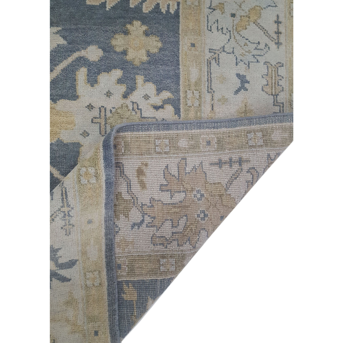 Pacific Marco 39772 Grey Beige Transitional Hand Knotted Rug