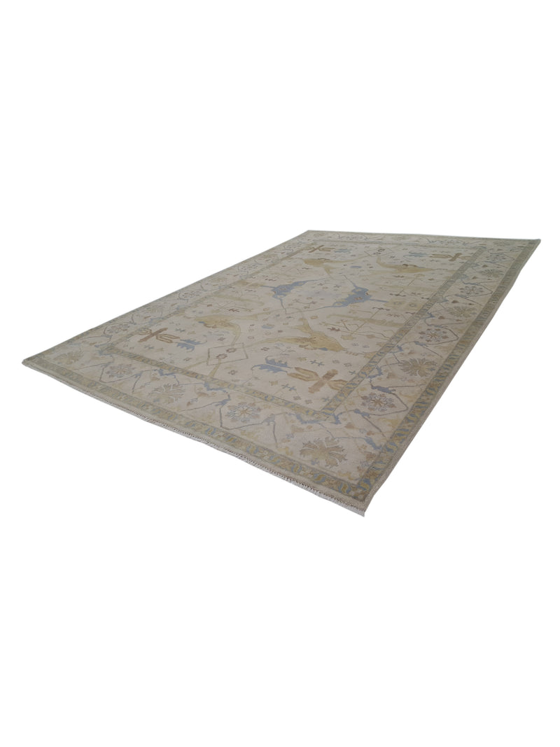 Pacific Marco 39777 Beige Beige Transitional Hand Knotted Rug