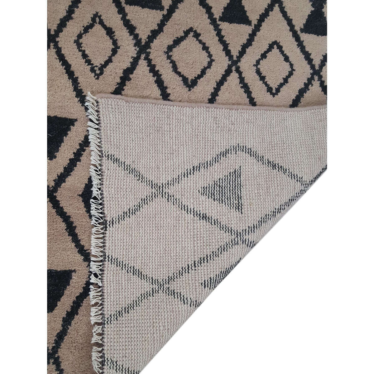 Pacific Moroccan I 39782 Camel Black Transitional Hand Knotted Rug