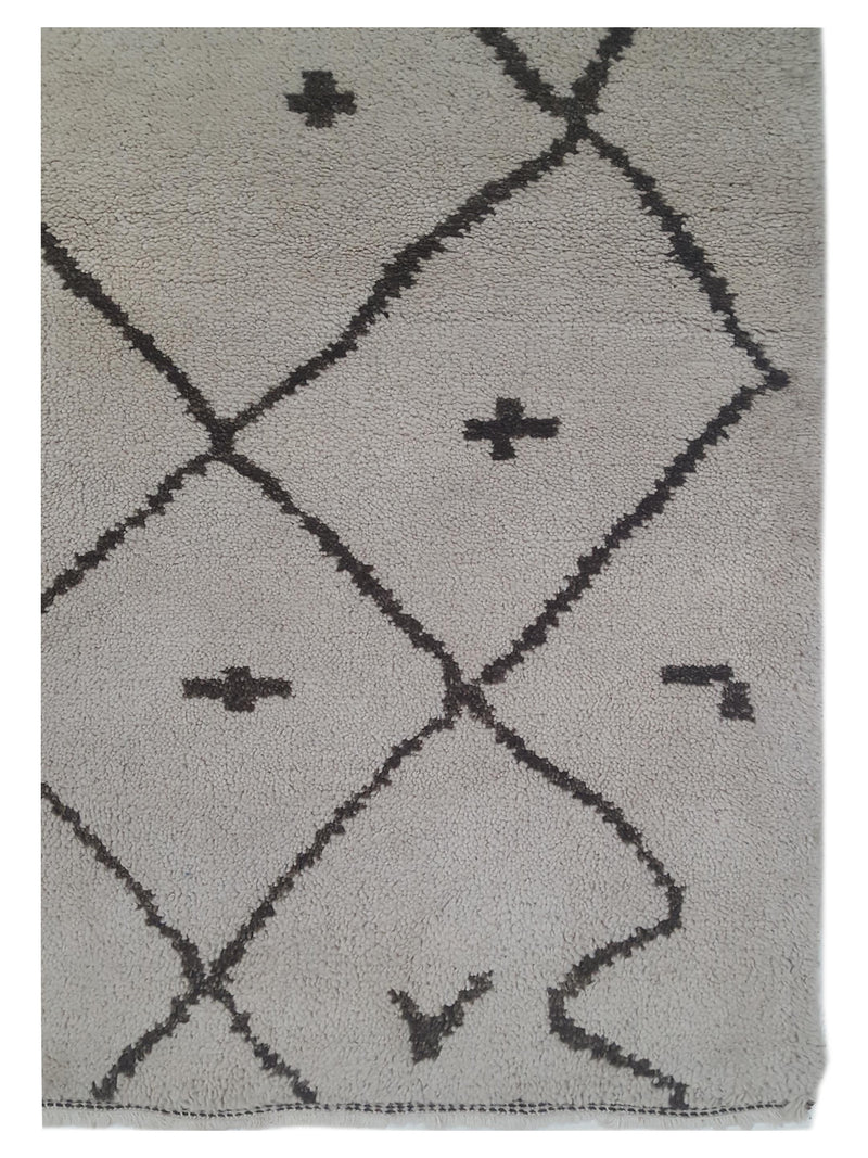 Pacific Moroccan I 39785 Beige Brown Transitional Hand Knotted Rug