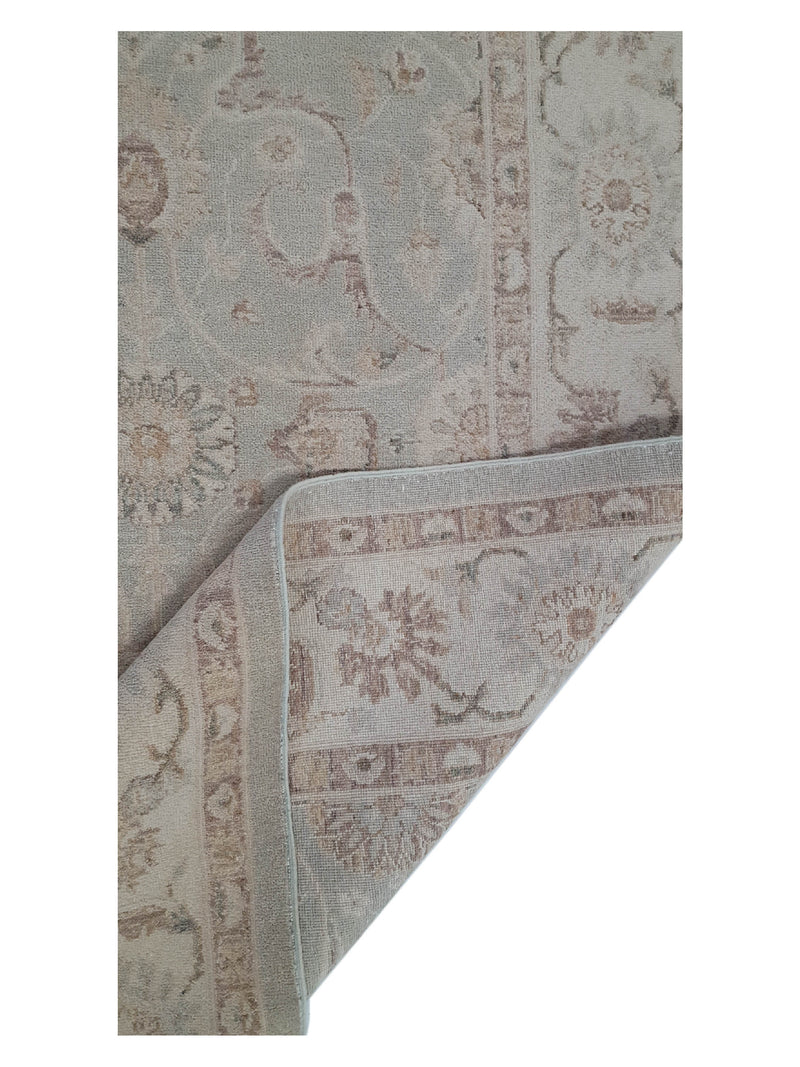 Pacific Ziegler 39797 Lt.Green Ivory Transitional Hand Knotted Rug