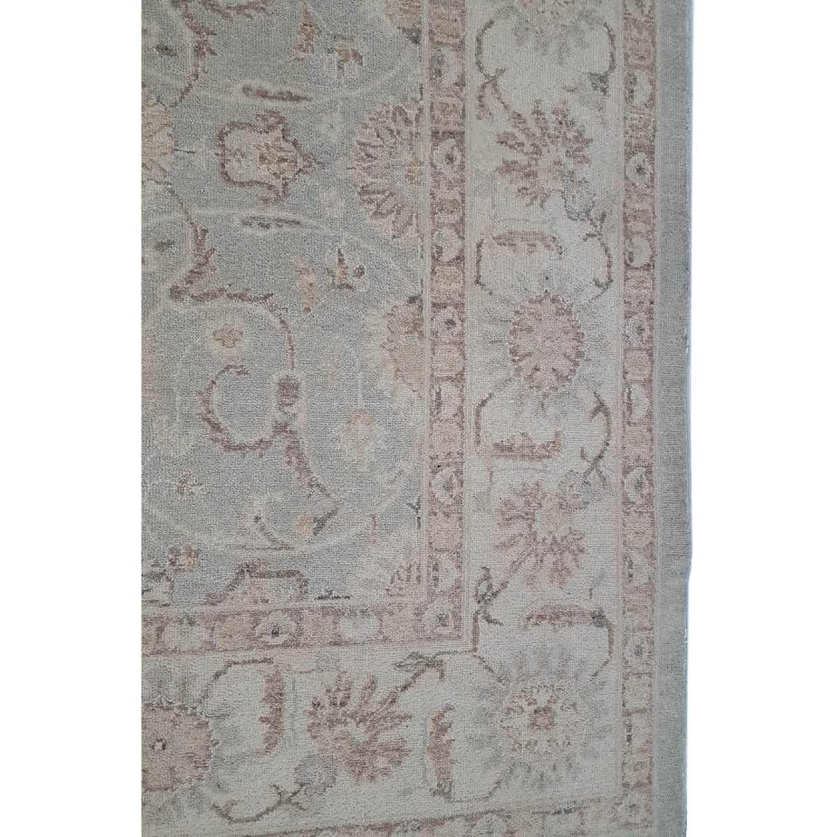 Pacific Ziegler 39797 Lt.Green Ivory Transitional Hand Knotted Rug