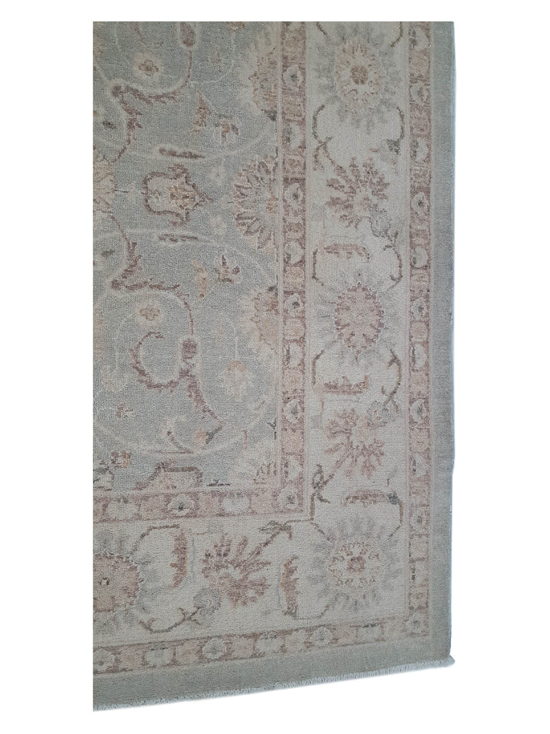Pacific Ziegler 39797 Lt.Green Ivory Transitional Hand Knotted Rug