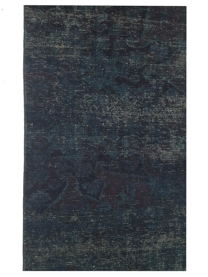 Pacific Overdyed 39799 Teal Teal Transitional Hand Knotted Rug