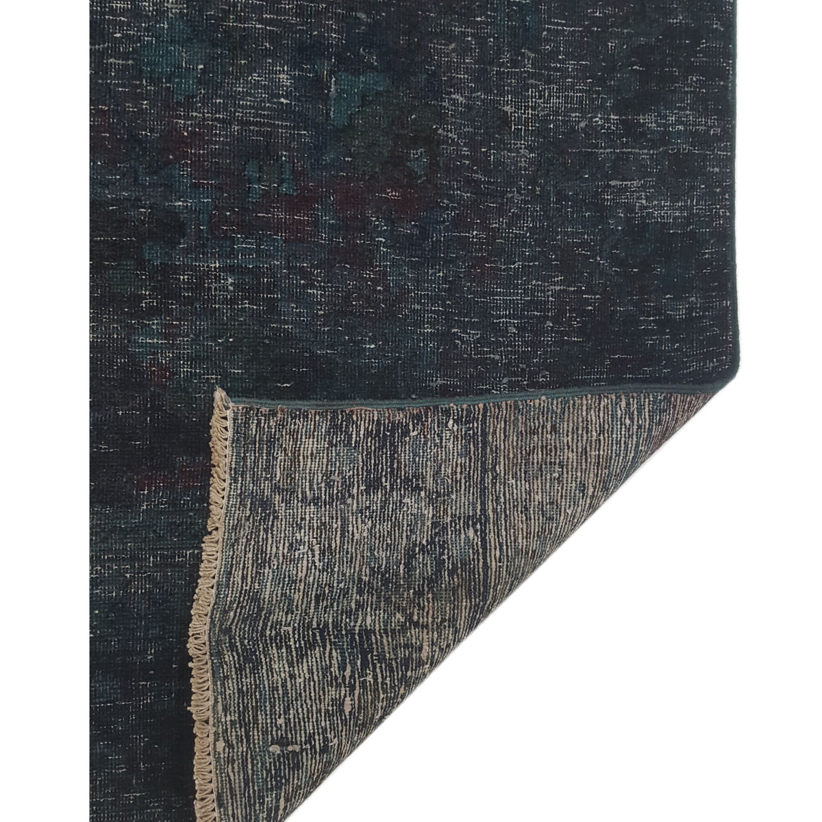 Pacific Overdyed 39799 Teal Teal Transitional Hand Knotted Rug