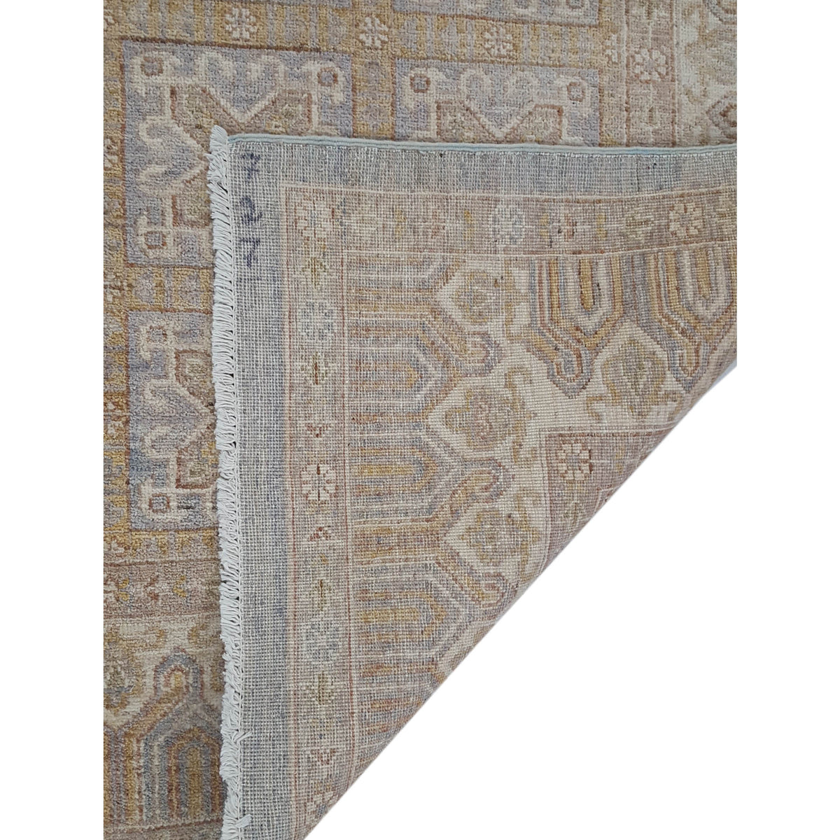 Pacific Ziegler 39807 Grey Ivory Transitional Hand Knotted Rug