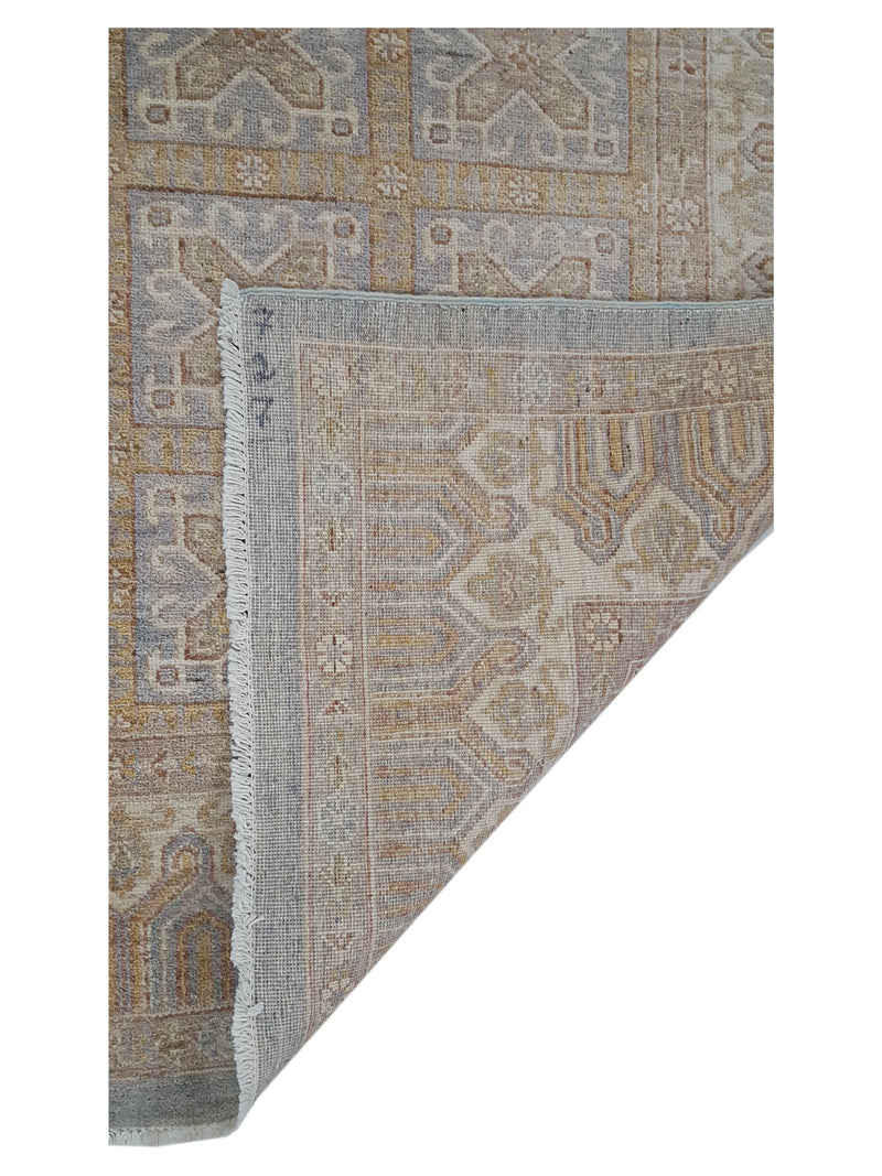 Pacific Ziegler 39807 Grey Ivory Transitional Hand Knotted Rug