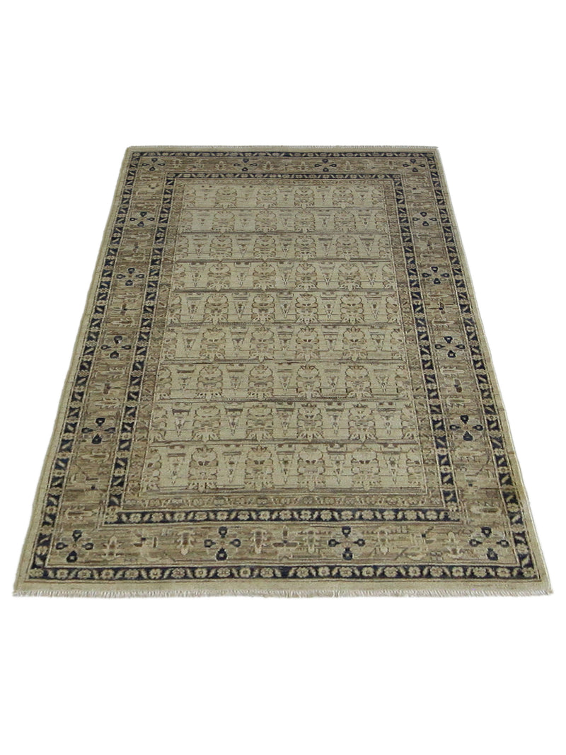 Pacific Ziegler 39810 Ivory Ivory Transitional Hand Knotted Rug