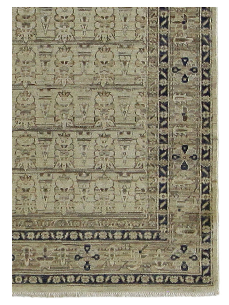 Pacific Ziegler 39810 Ivory Ivory Transitional Hand Knotted Rug