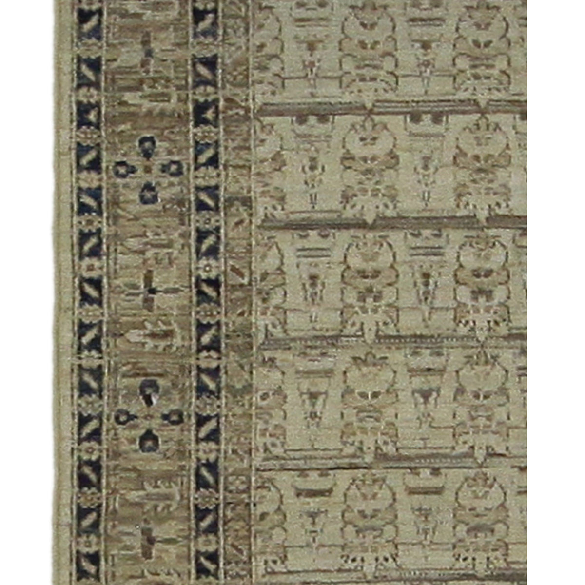 Pacific Ziegler 39810 Ivory Ivory Transitional Hand Knotted Rug