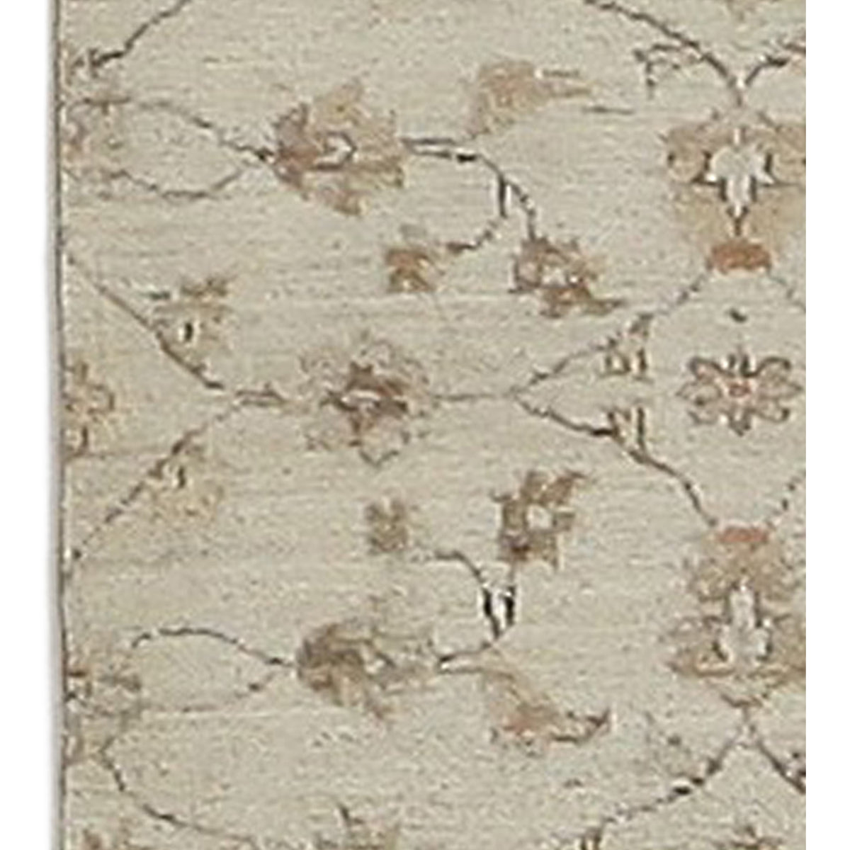 Pacific Ziegler 39817 Ivory Ivory Transitional Hand Knotted Rug