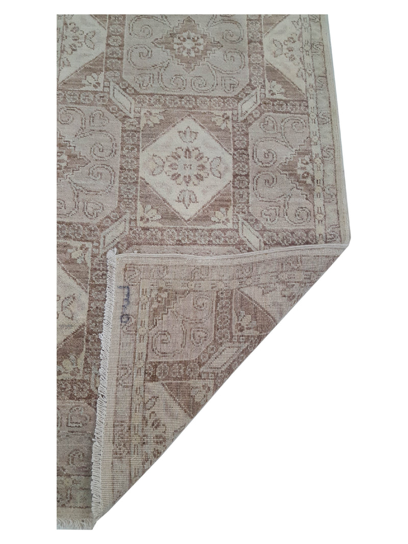 Pacific Ziegler 39820 Ivory Brown Transitional Hand Knotted Rug