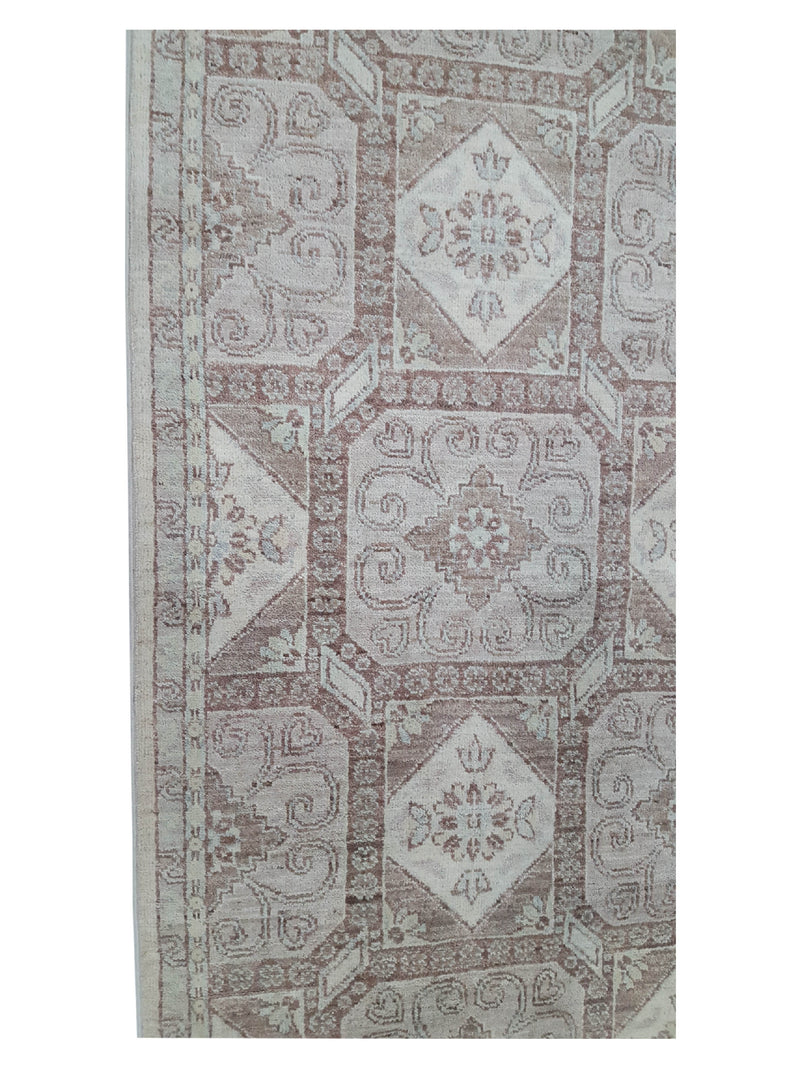 Pacific Ziegler 39822 Ivory Brown Transitional Hand Knotted Rug