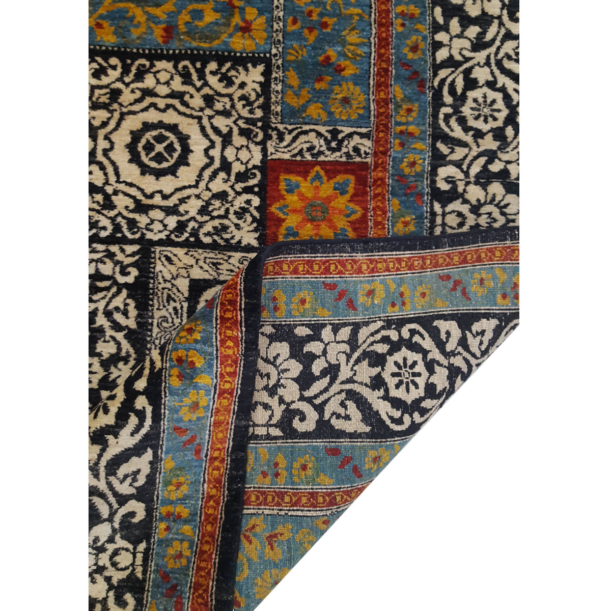 Pacific Maharaja 39826 Black Multi Traditional Hand Knotted Rug