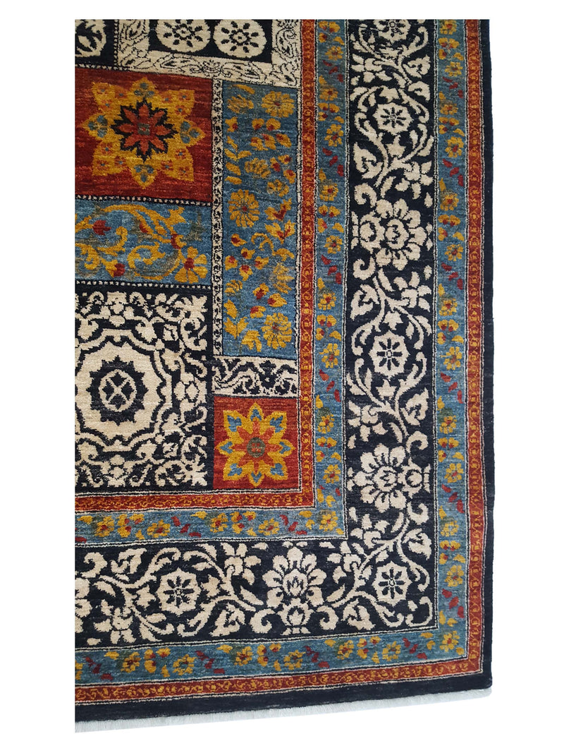 Pacific Maharaja 39826 Black Multi Traditional Hand Knotted Rug