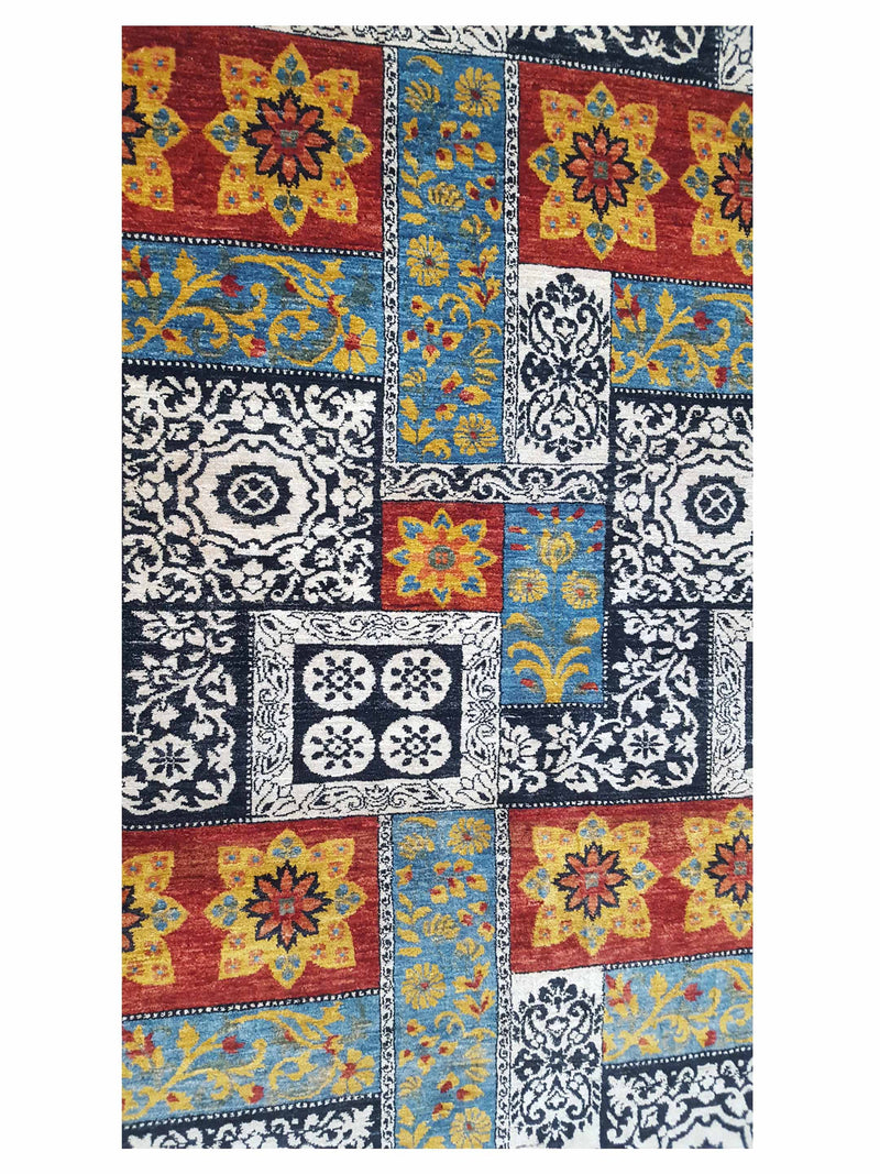 Pacific Maharaja 39826 Black Multi Traditional Hand Knotted Rug