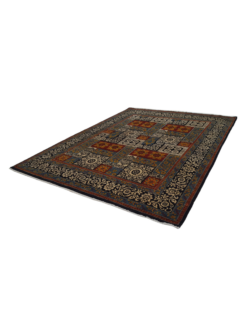 Pacific Maharaja 39826 Black Multi Traditional Hand Knotted Rug