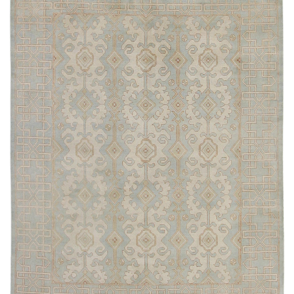 Pacific Khotan  Ivory Ice Blue Transitional