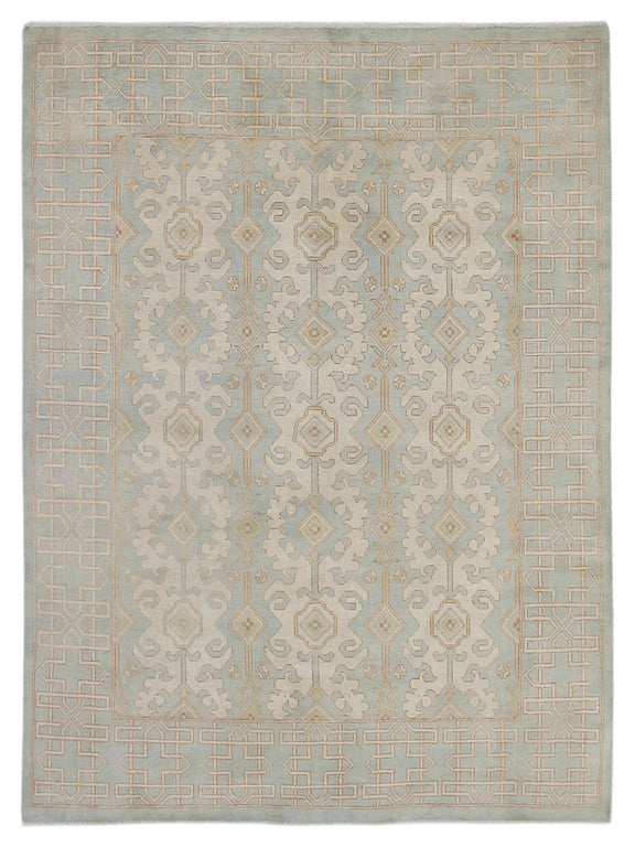 Pacific Khotan  Ivory Ice Blue Transitional
