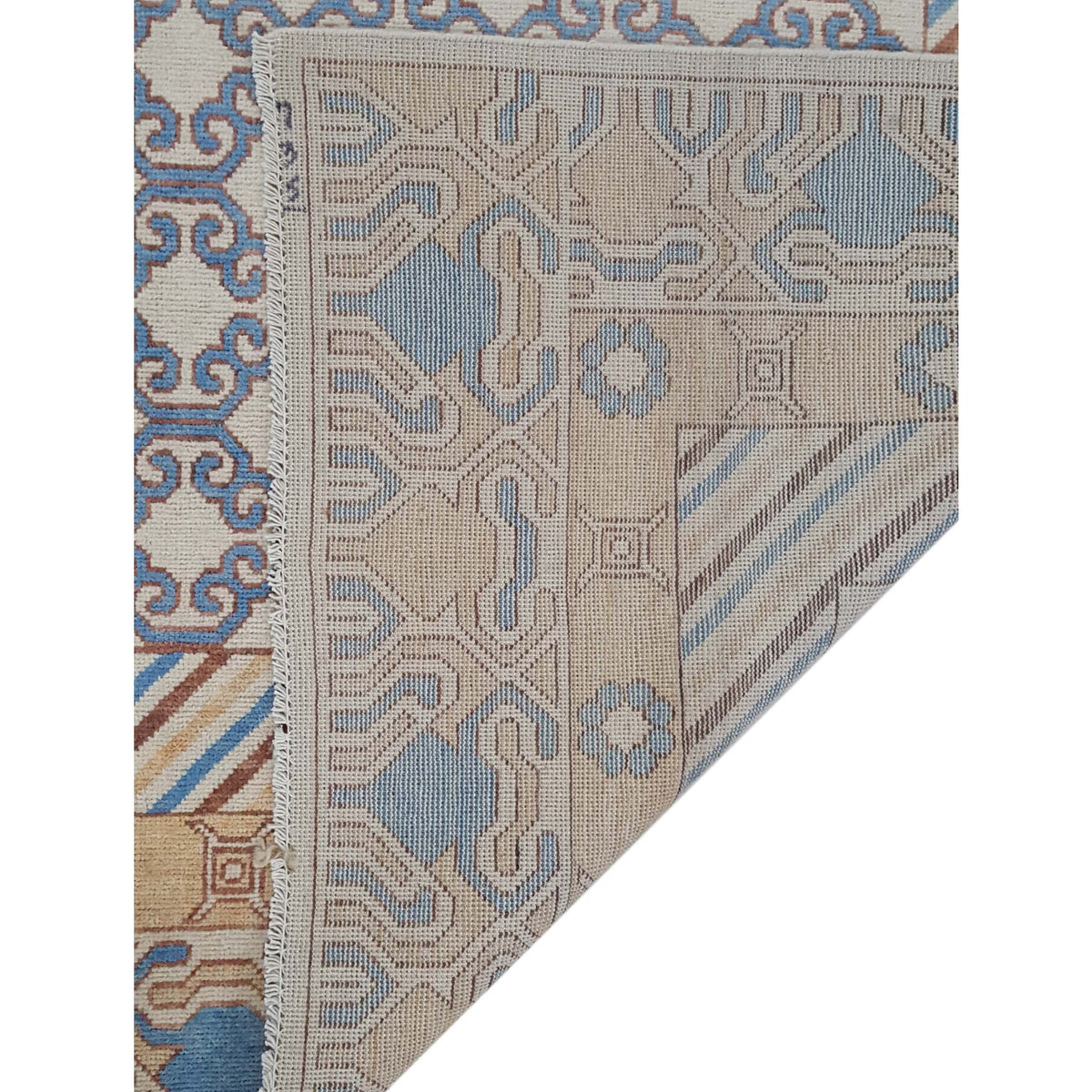 Pacific Khotan 39841 Ivory Peach Transitional Hand Knotted Rug